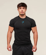 Gymshark Onyx 5.0 Seamless T-Shirt - Black/Onyx Grey