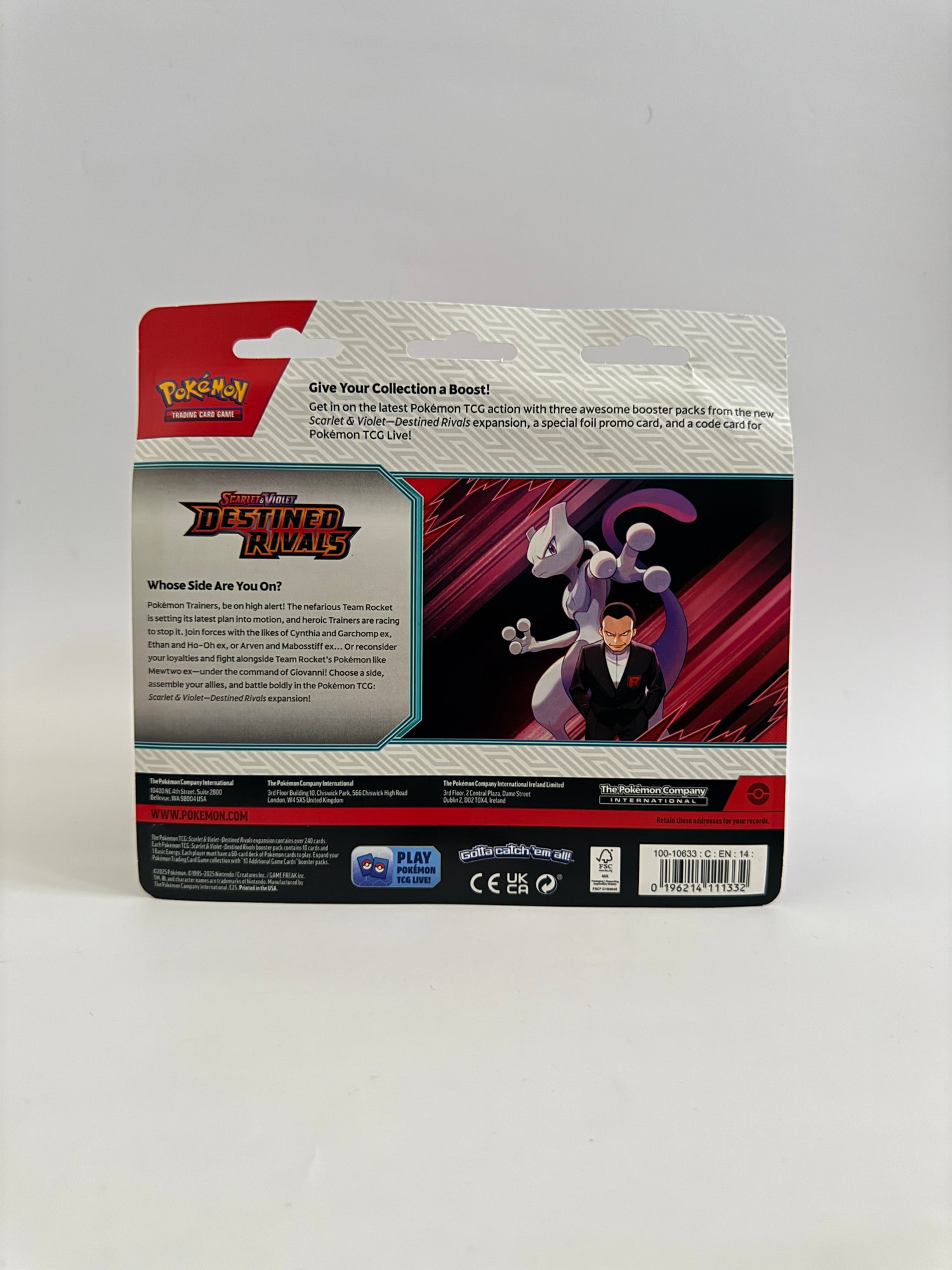 Pokemon - TCG - Scarlet & Violet: Destined Rivals Blister 3-Pack (Assorted)