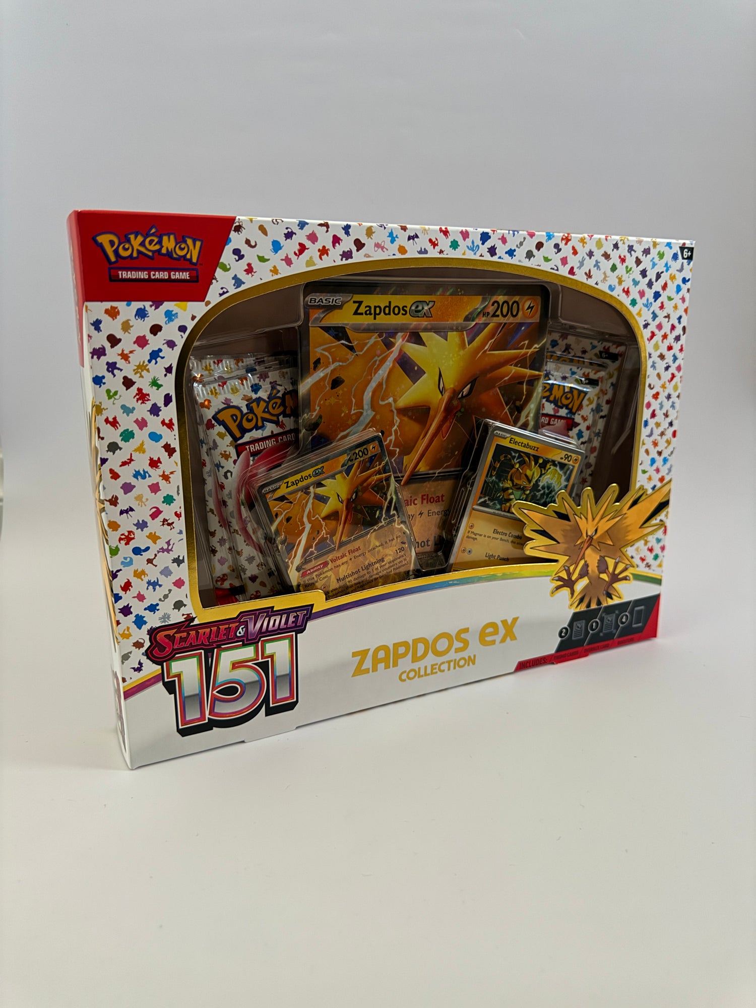 Pokemon TCG Scarlet & Violet 151 Zapdos ex Collection Box SEALED